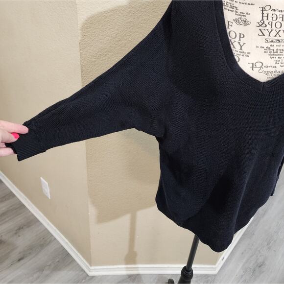 Express zippered back Dolman‎ sleeve scoop neck sweater size medium - Picture 6 of 7